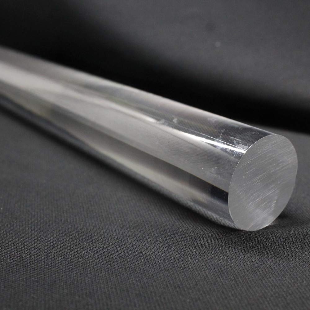 1 PCS Acrylic Lucite Rod Dowel 1.25 Inch 32mm x 24 Inch 610mm Clear DIY Art