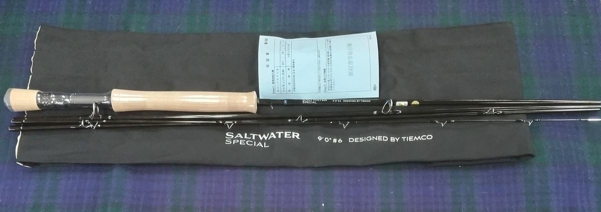 TIEMCO Saltwater SP906-4 Fly Rod 9ft 6 4pc Rockfish Mebaru Ajing Japan