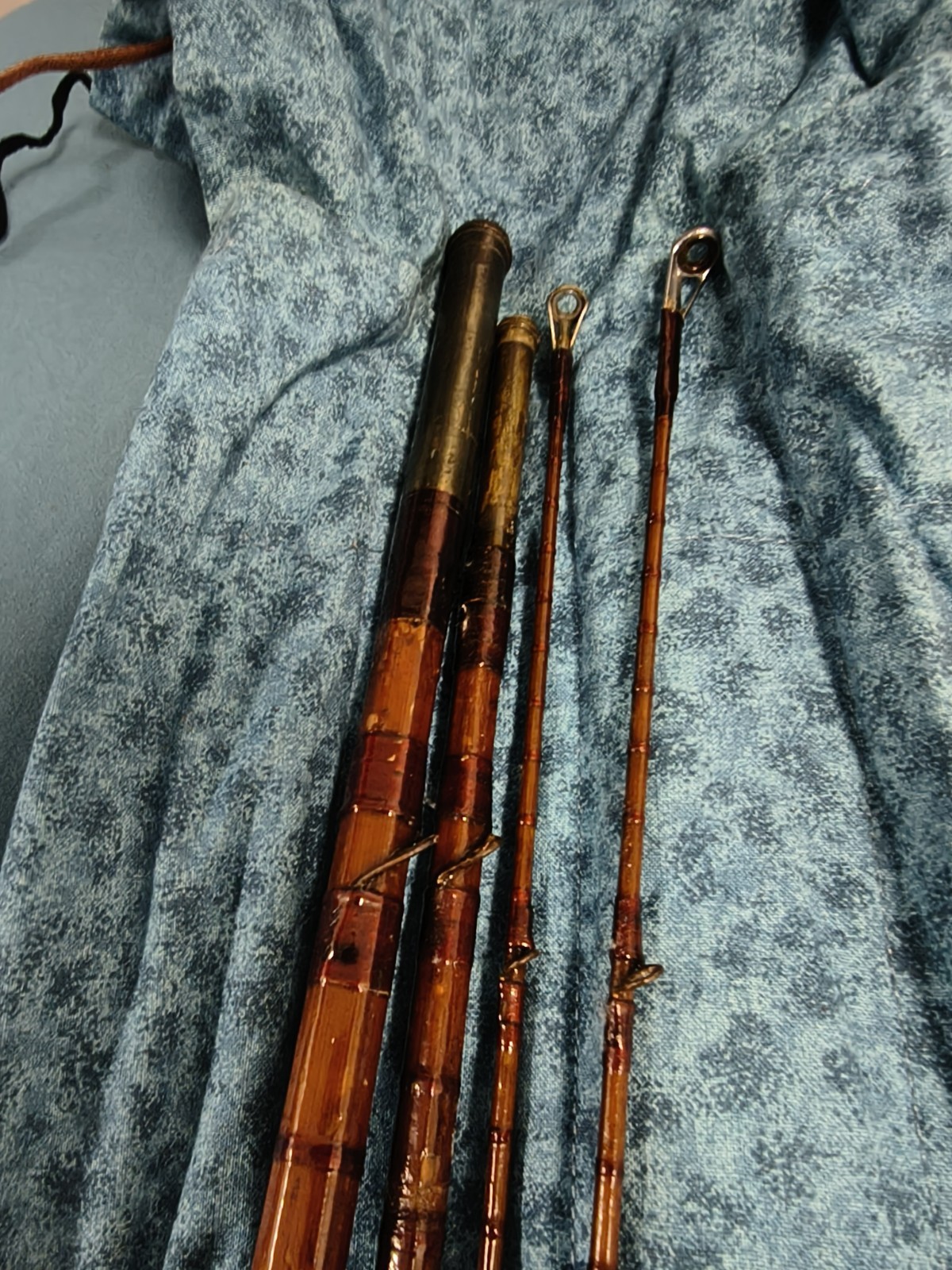1927 Hardy 14’2″ The Gold Medal Rod Palakona Regal Bamboo 4 Piece Extra Tip