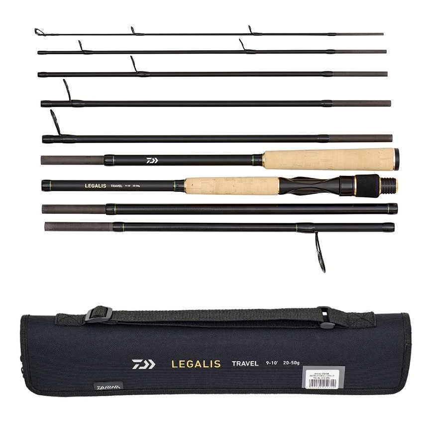 Daiwa Legalis Travel Spinning Rod – 9ft / 10ft / 9 section – Lure Fishing Rod