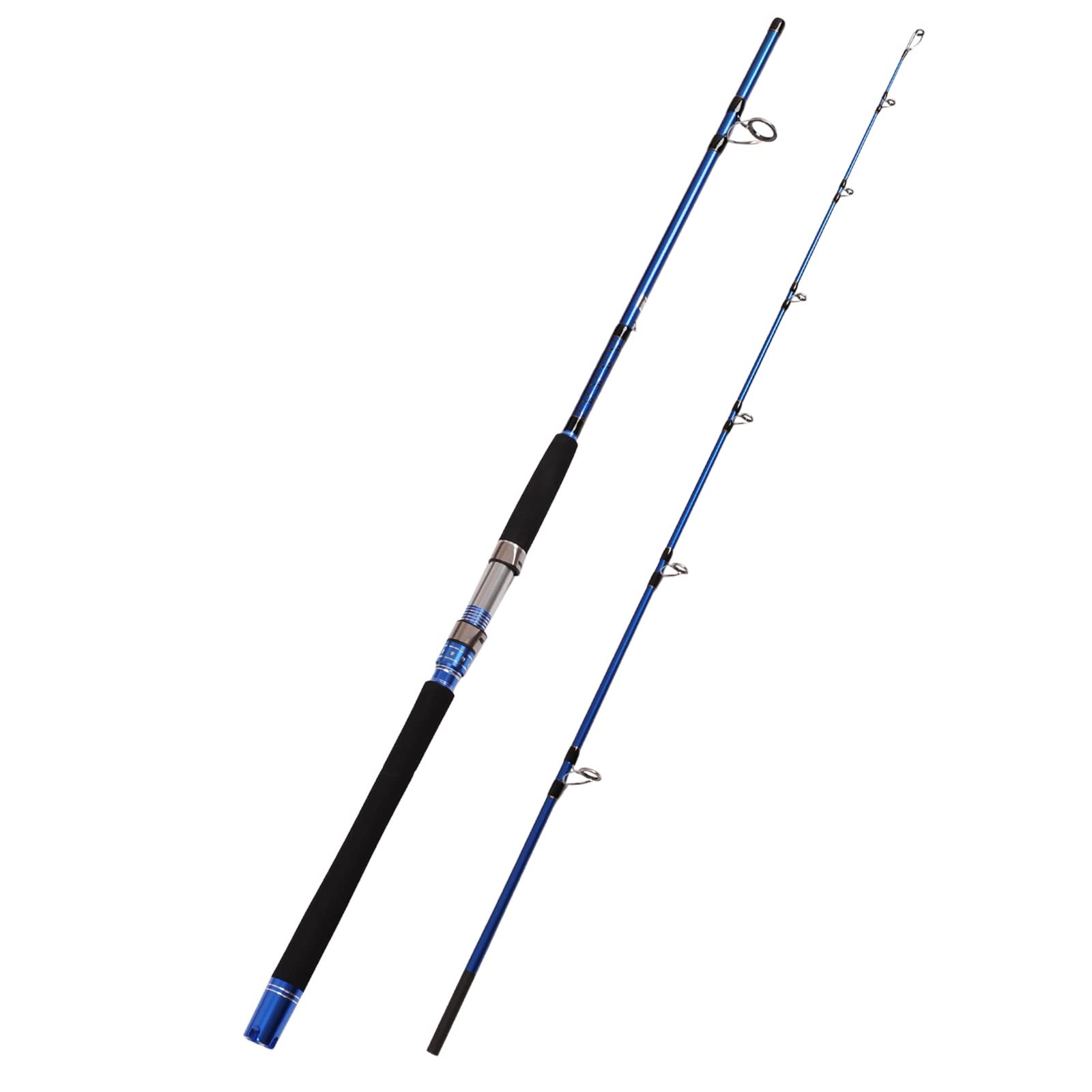 2-Piece Saltwater Spinning Fishing Rod Offshore Graphite Portable Fishing Rod…