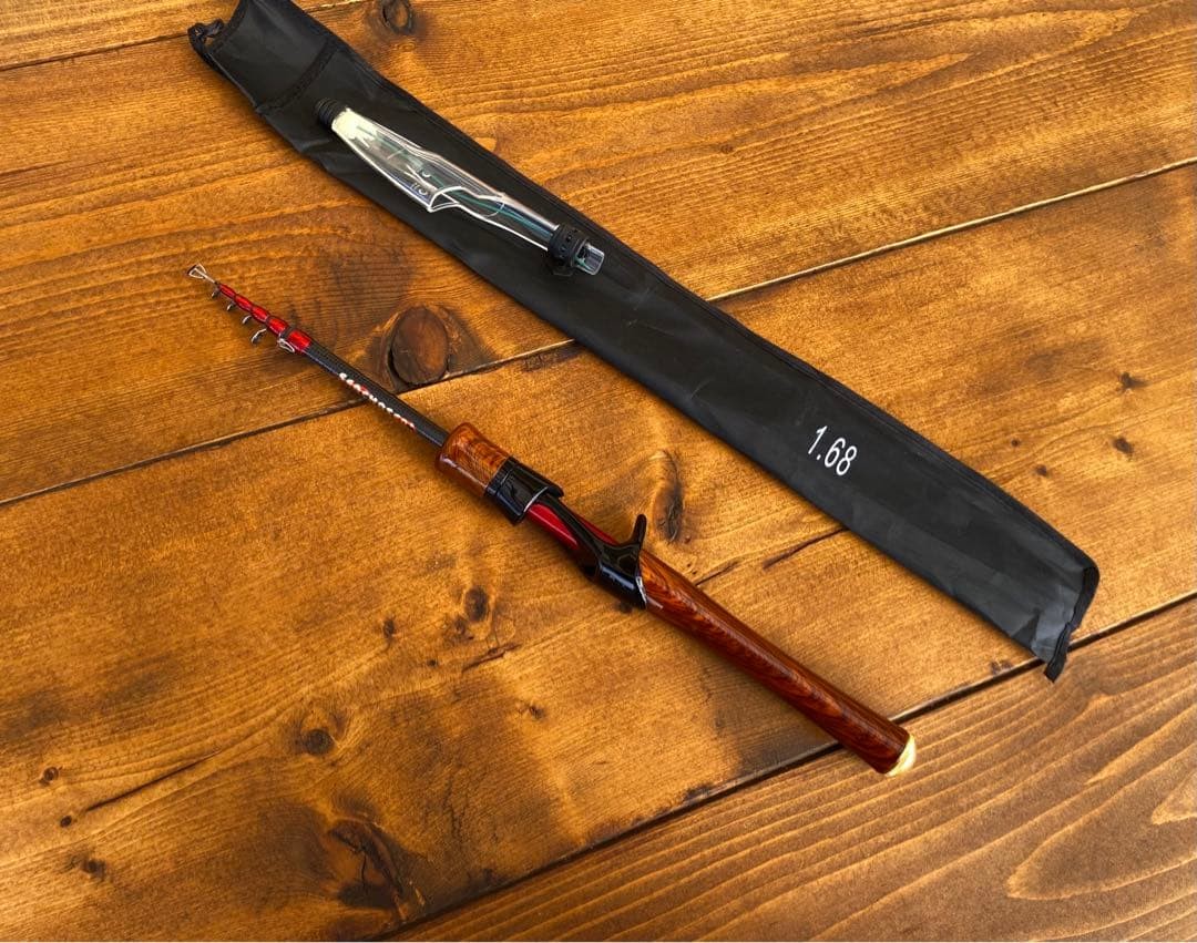Yamame Telescopic Trout Rod, 5’6″ Baitcaster, Light Game, Portable