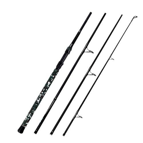 4-Piece Portable Surf Spinning Fishing Rod – Lightweight Carbon Fiber, Travel-Fr
