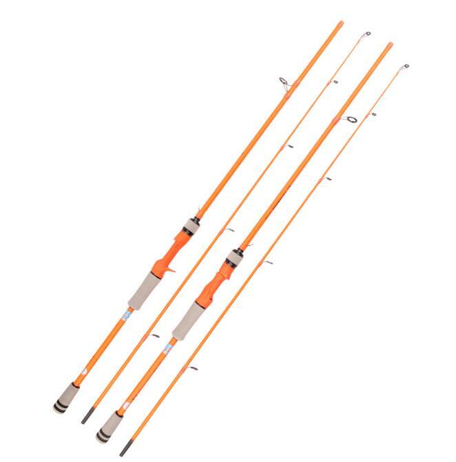 Casting Spinning Fishing Rods 1.65m/1.8m Carbon Fiber Rod 2 Section Travel Poles