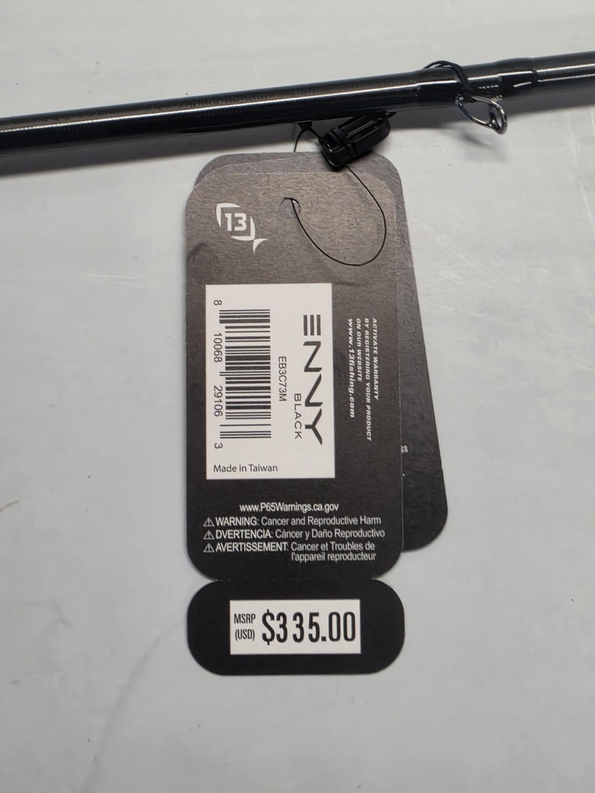 13 Fishing Envy Black Casting Rod 7’3″ Medium Fast