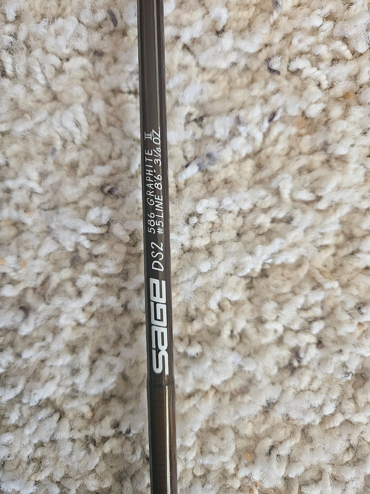 sage graphite ii fly rod with wooden cork handle
