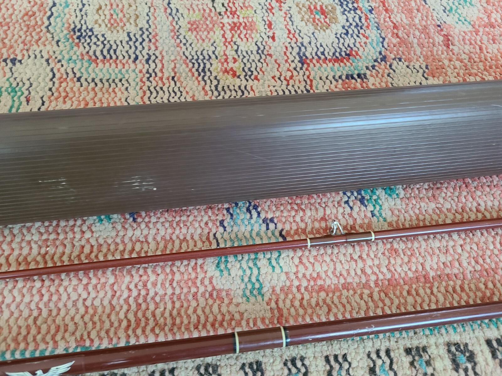 Vintage Fenwick FS85 8’6″ 8-15lb Spinning Rod & Plastic Carrying Case
