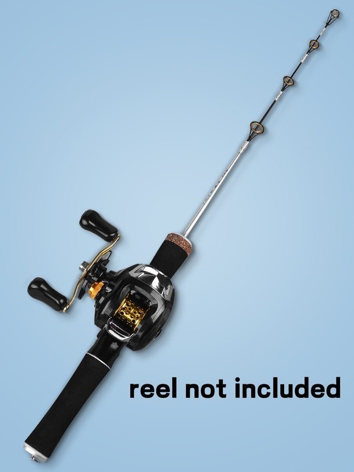 Ice Fishing Rod Carbon Fiber Fast Action Casting Spinning Travel Rod Carp 55cm