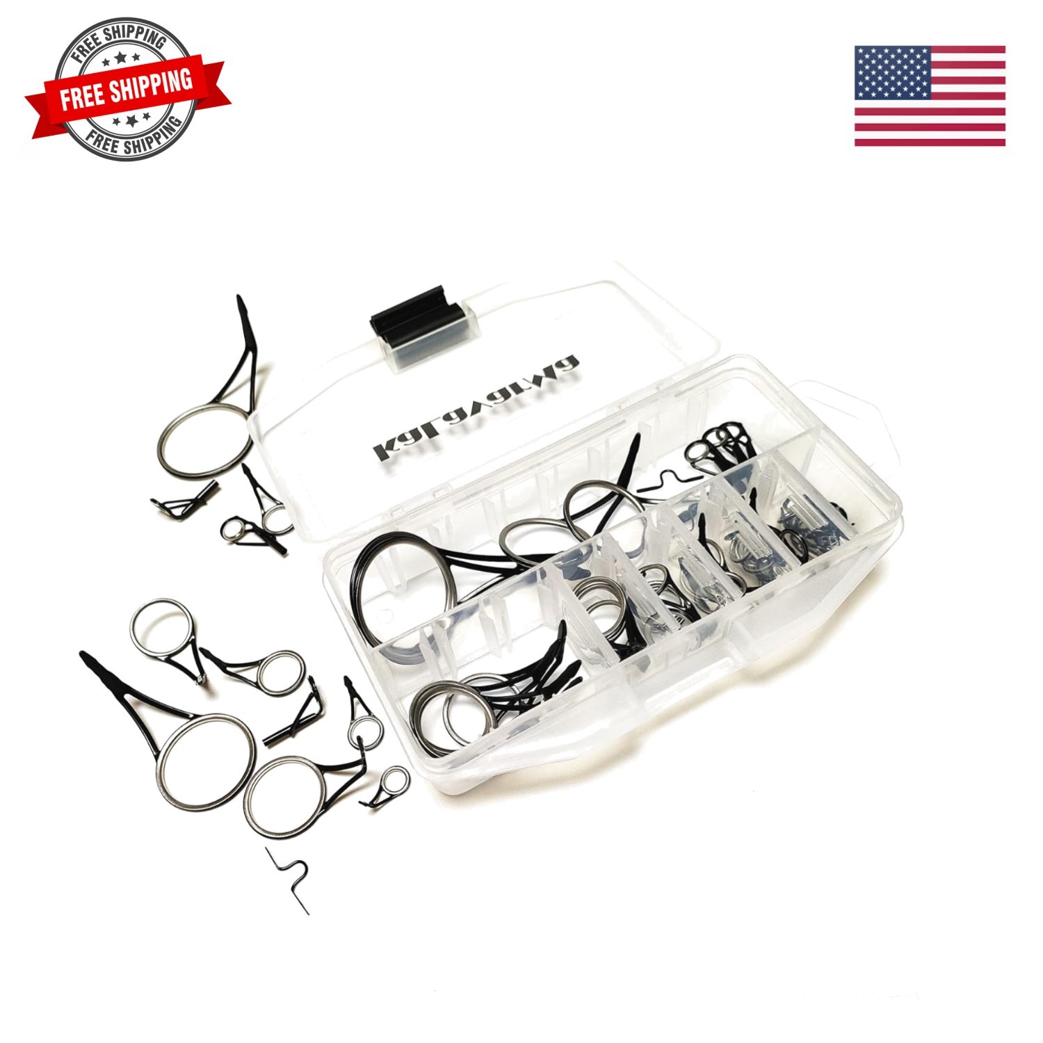 Minima Rings one Piece Stamped Frame Guide Fishing Rod Repair Kit Guide Tip T…