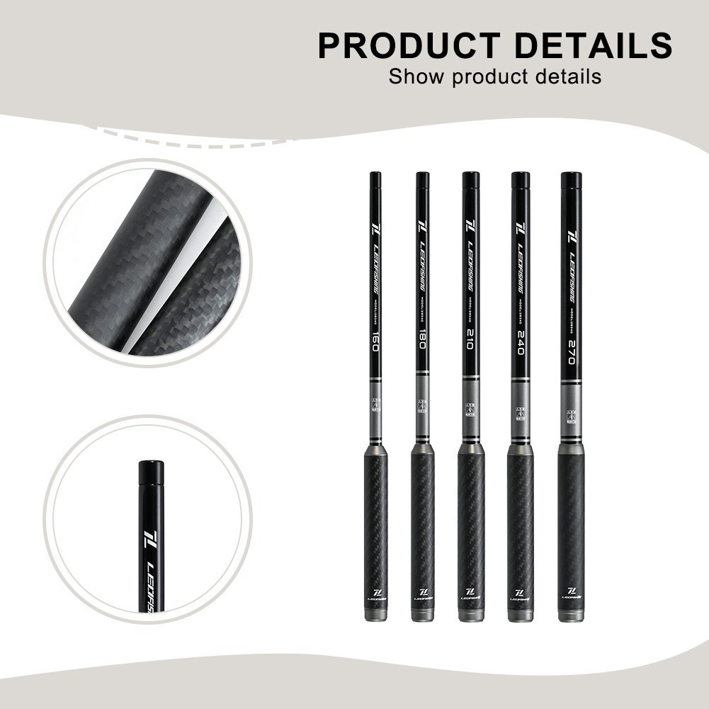 A Must Have For Camping Gear Compact Ultralight Carbon Fishing Rod at 28cm