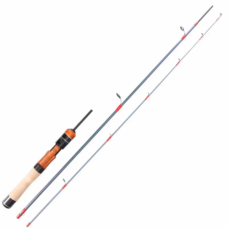H Ultralight Baitcast Rod 1.4m 3pc Trout UL Fast Action Fuji Rings