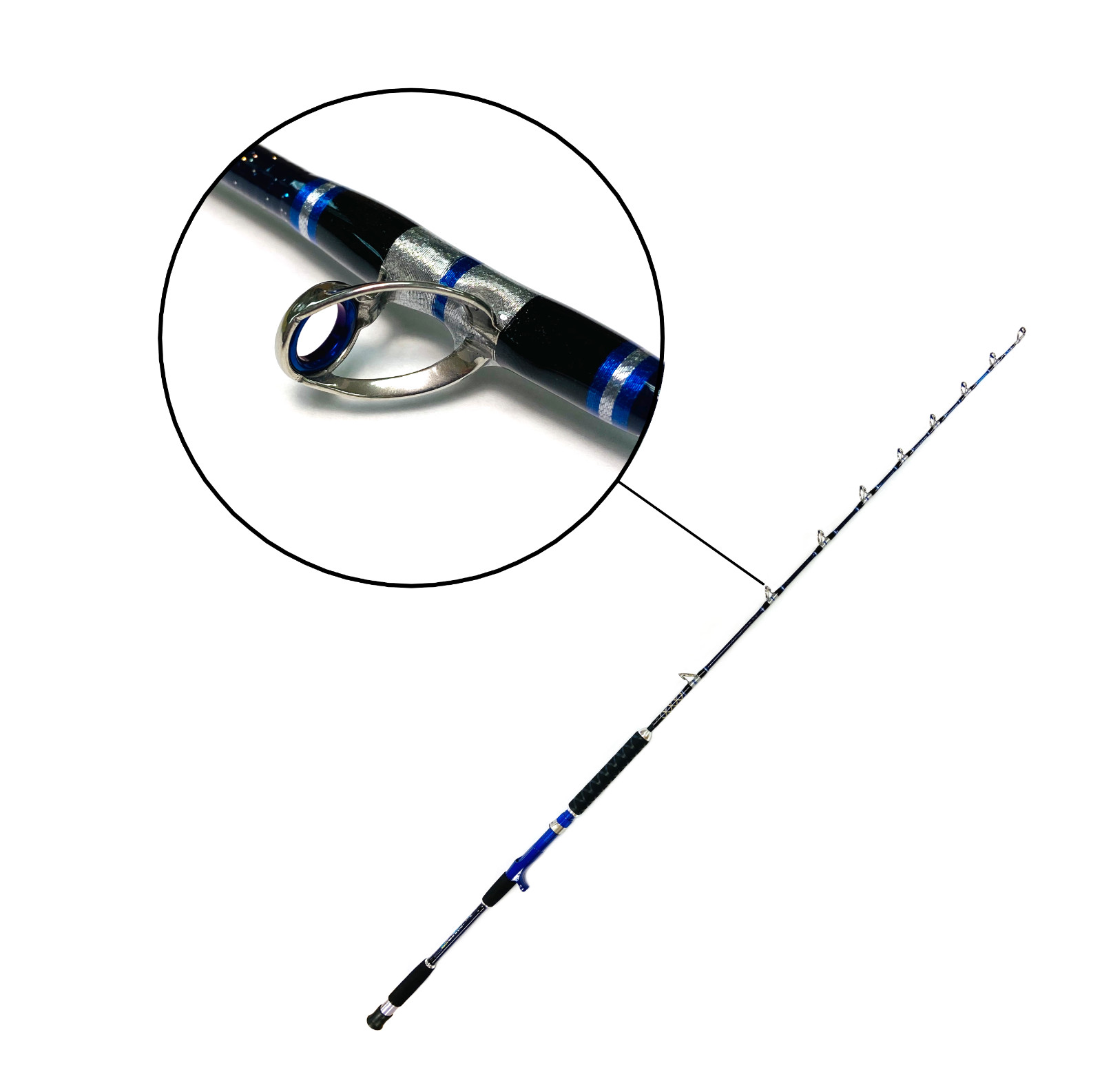 EatMyTackle Pro Jigging Saltwater Fishing Rod | 30-50 lb. Fast Action