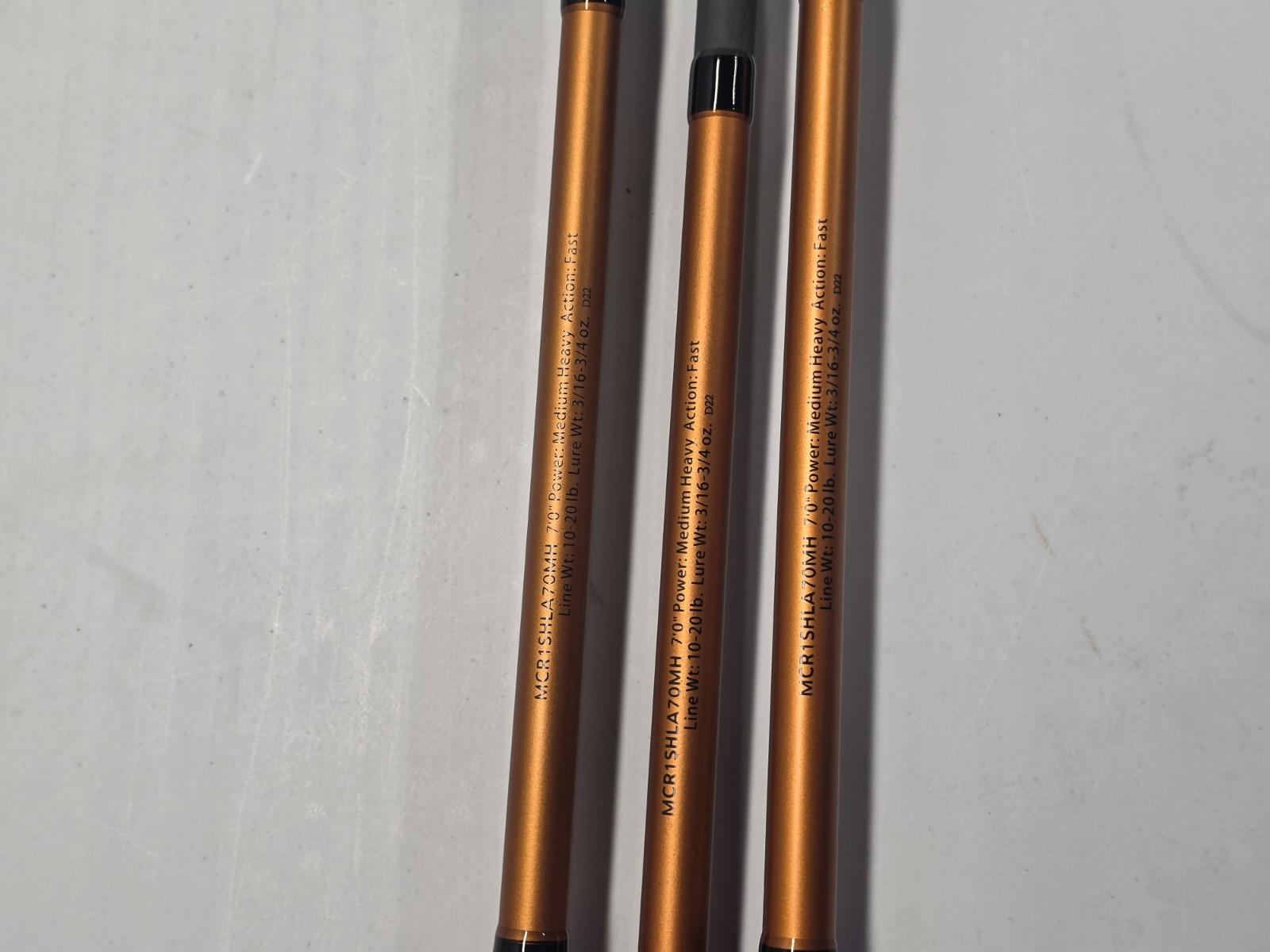 (LOT OF 3) Lew’s Mach Crush Casting Rod 7’0″ Medium Heavy Fast