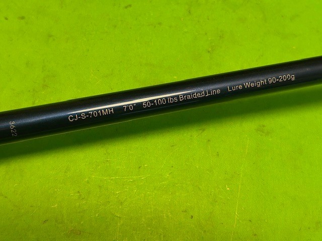 OKUMA CEDROS SPEED JIG 6 FOOT 1 INCH 50 TO 100 POUND RATED SPINNING FISHING ROD