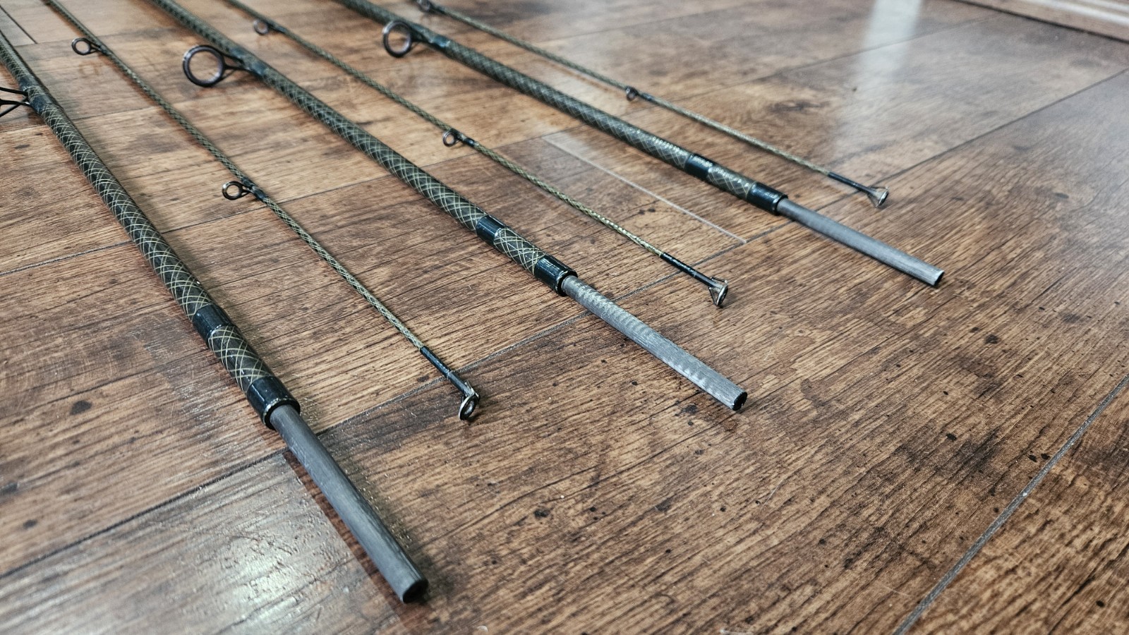 3x Daiwa Kevin Nash 12ft 2lbs WKN Whisker Dictator Carp Rods