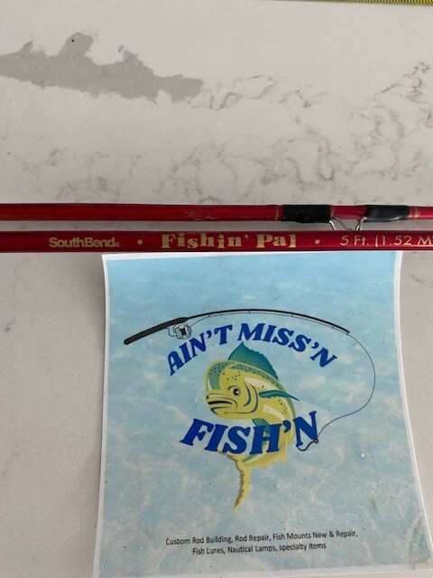 Fishn pal rods (2) South Bend unit 69