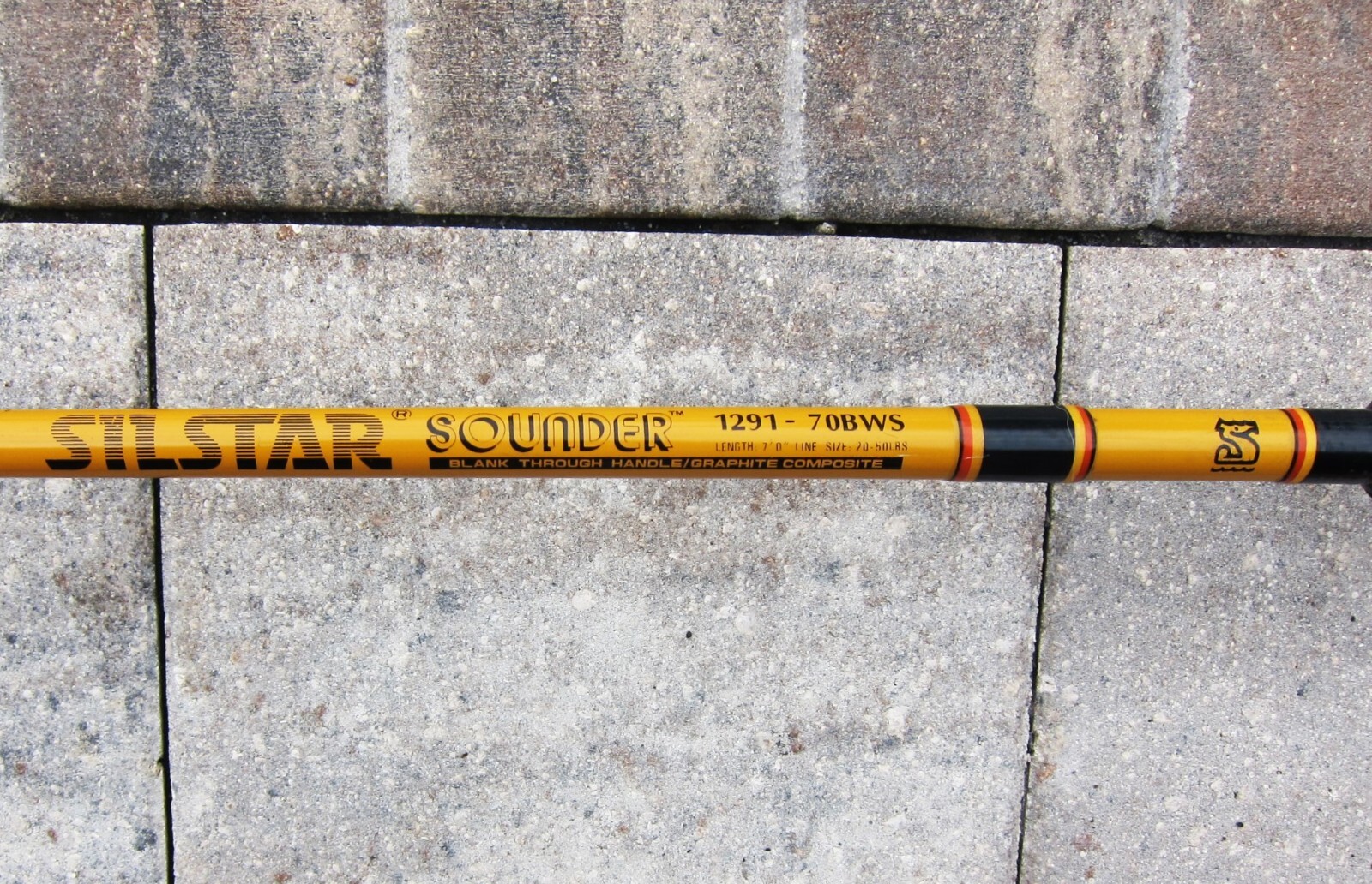 Vintage SILSTAR SOUNDER 1291-70BWS Big Game Spinning Rod: 7′; 20-50lb – USED CD!