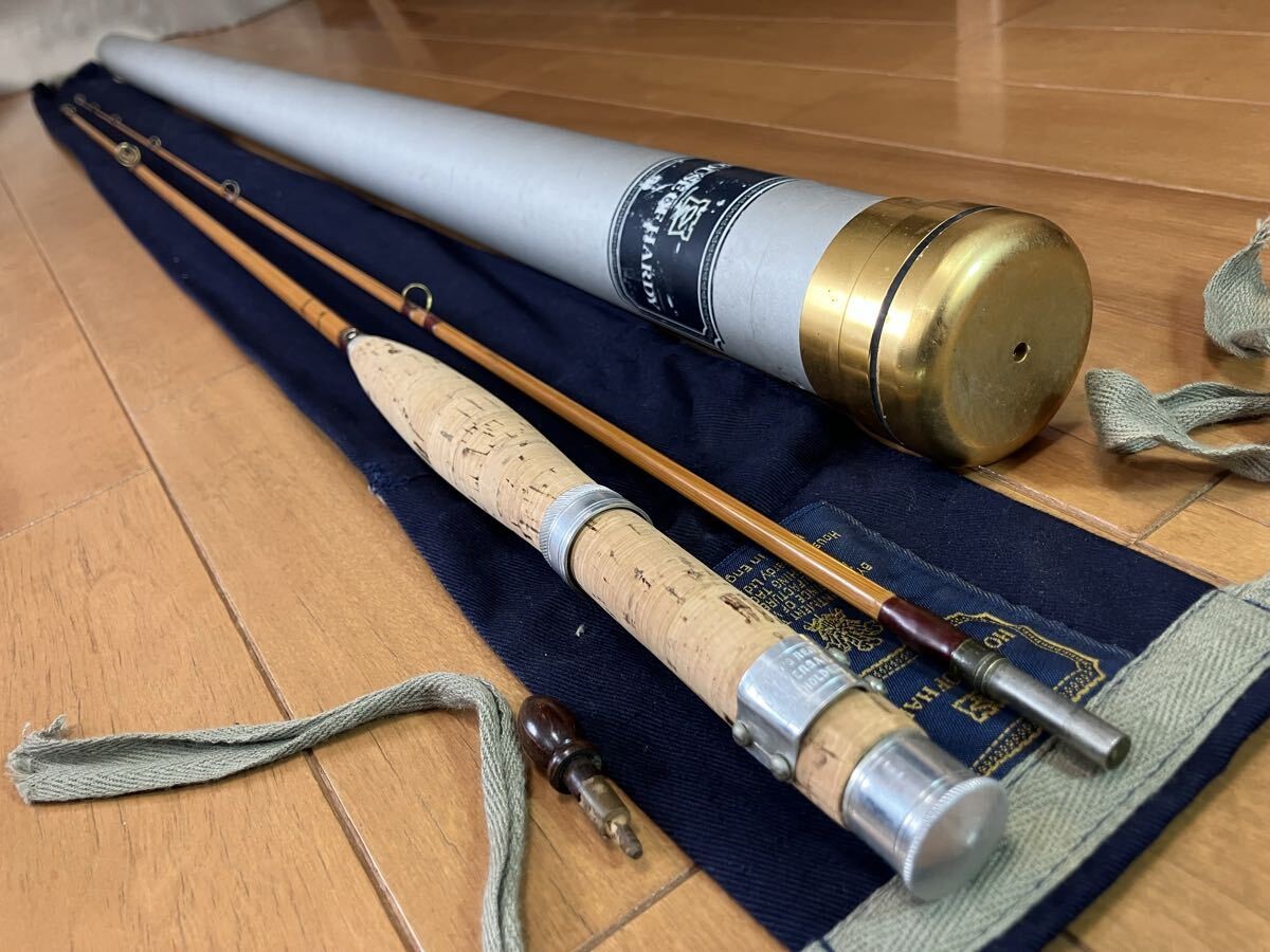 Old Hardy Paracona Bamboo Rod The CC De France 8′ 245cm #5 Fly Rod Fishing 2134