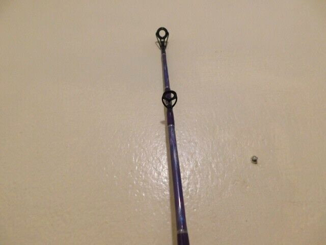 CUSTOM SPINNING ROD PURPLE LAVENDER PEARL MARBLE 10-25 LB 7′ NEW