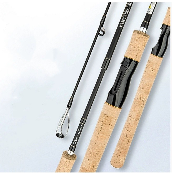 Portable Fishing Rod Spinning Rod 4 Sections Carbon Casting Rod Lure Fast Pole