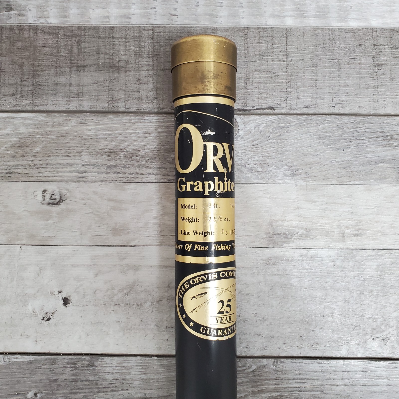 Orvis Superfine Series “Marbury” Graphite Rod 8′ 2pc 2 5/8 6wt Fly Rod with Tube