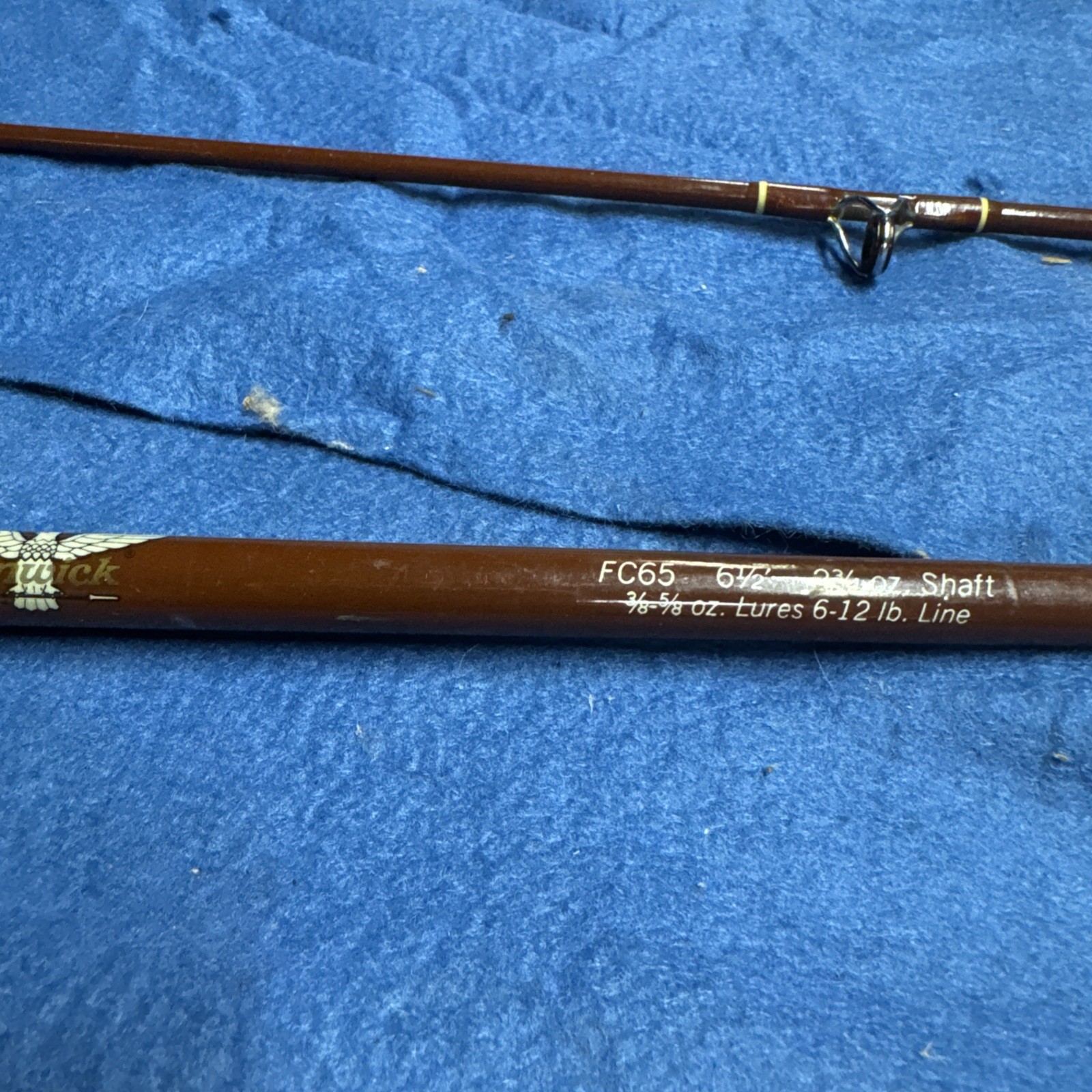 Vintage FENWICK FS65 Spinning 6’6″ Rod made in USA- 6-12 lb take down