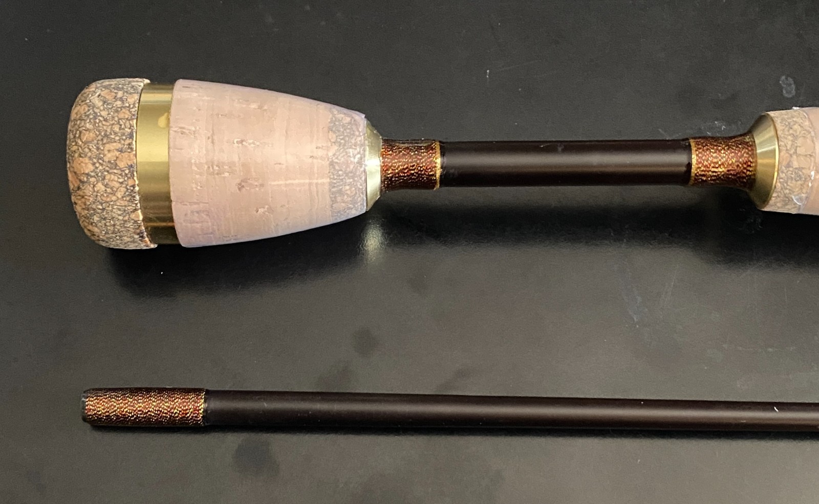 High modulus Graphite Trout Spin Rod – 2 section 6’0″ – Light Guides -New