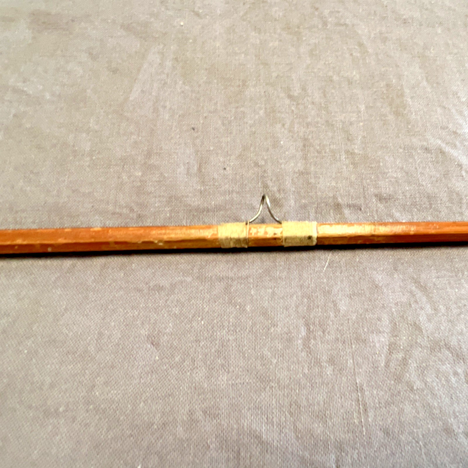 Quality Tackle Bamboo Fly Fishing Rod 9ft 3pc Cork Handle Metal Ferrules Brown