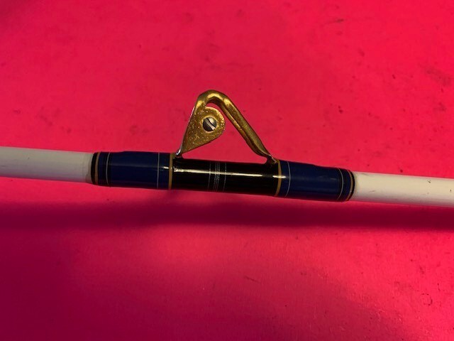 CUSTOM SABRE 6455XXH 5 FOOT 9 INCH 50 TO 120 POUND RATED TROLLING FISHING ROD