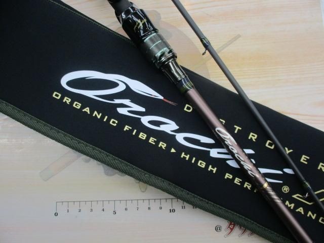 Megabass Orochi X10 F2 & 12-67XT 2P Foggy Rain BAITFINESSE Bass Rod Used
