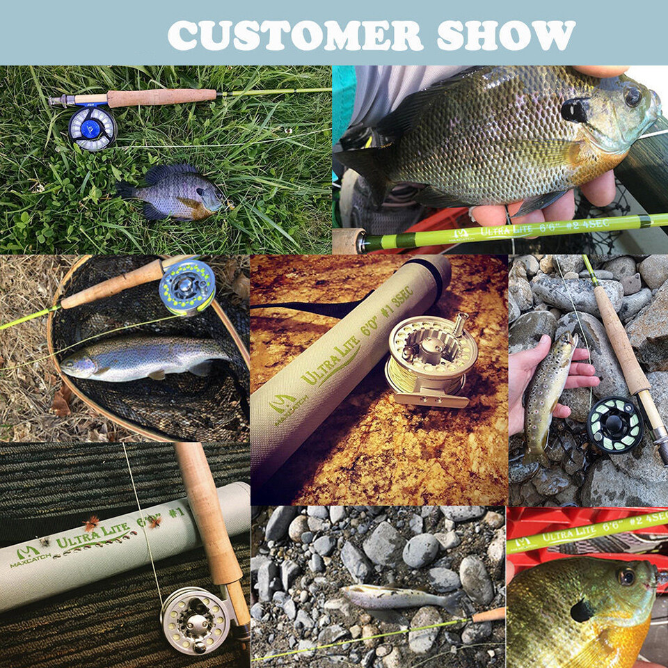 V-light Small Stream Fly Fishing Rod Combo 1/2/3WT Rod, Reel, Line Outfit
