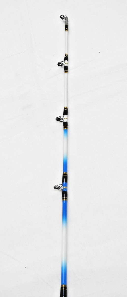 American Spirit Nite Stick Catfish Spinning Rod 10′ 2PC Glow Tip Blue. MH.