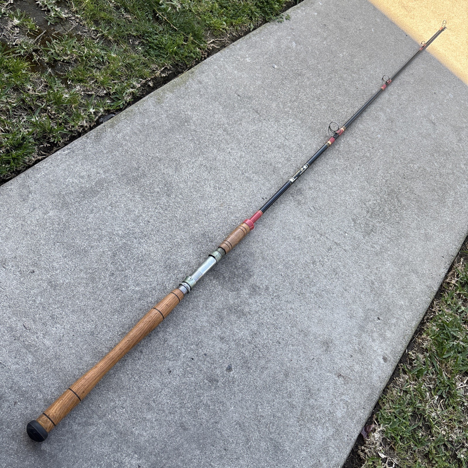 VTG LANGLEY SIGNATURE Sign Of Quality Glass 1-Piece Spinning Fish Rod 865 6’6”