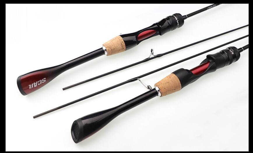 1.53m 1.65m 1.8m Fast Action Ultralight Spinning Casting Rod Carbon Fiber Pole