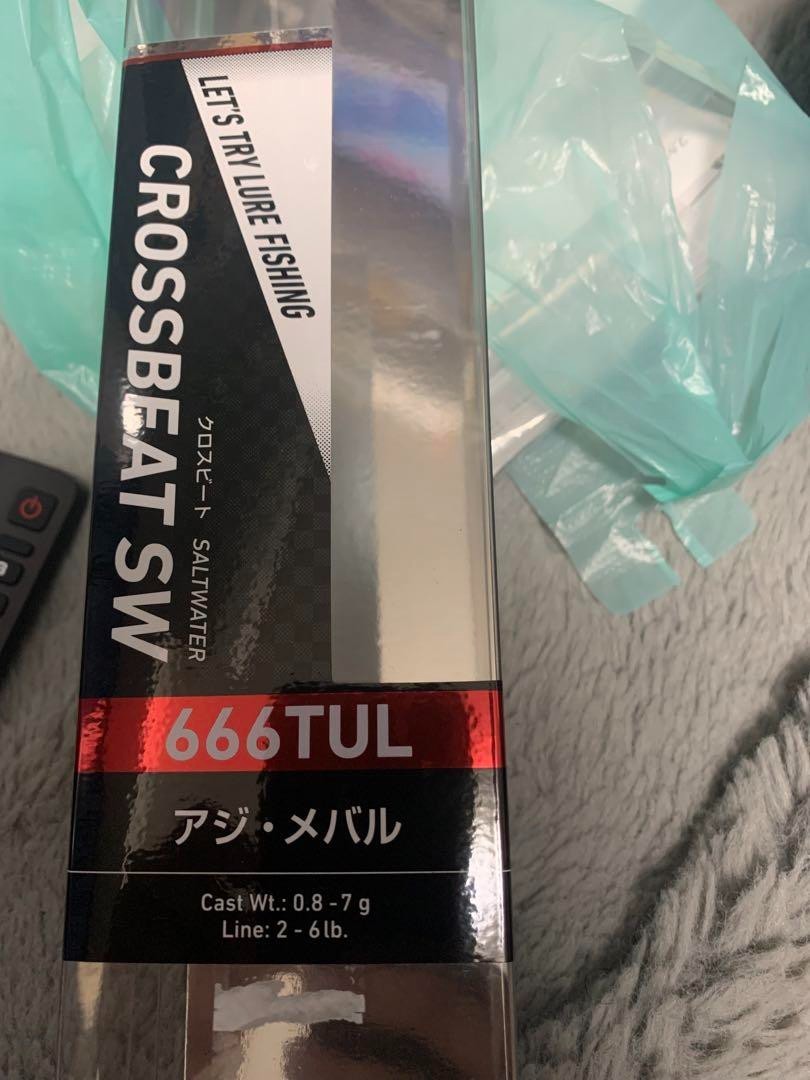 Daiwa CROSSBEAT SW 666TUL Fishing rod 1.98m color black outdoor leisure unisex