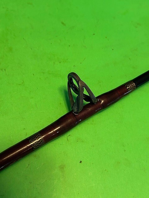 CUSTOM BUILT SABRE 6 FOOT 1 INCH 15 TO 50 POUND CLASS JIG STICK FISHING ROD FUJI