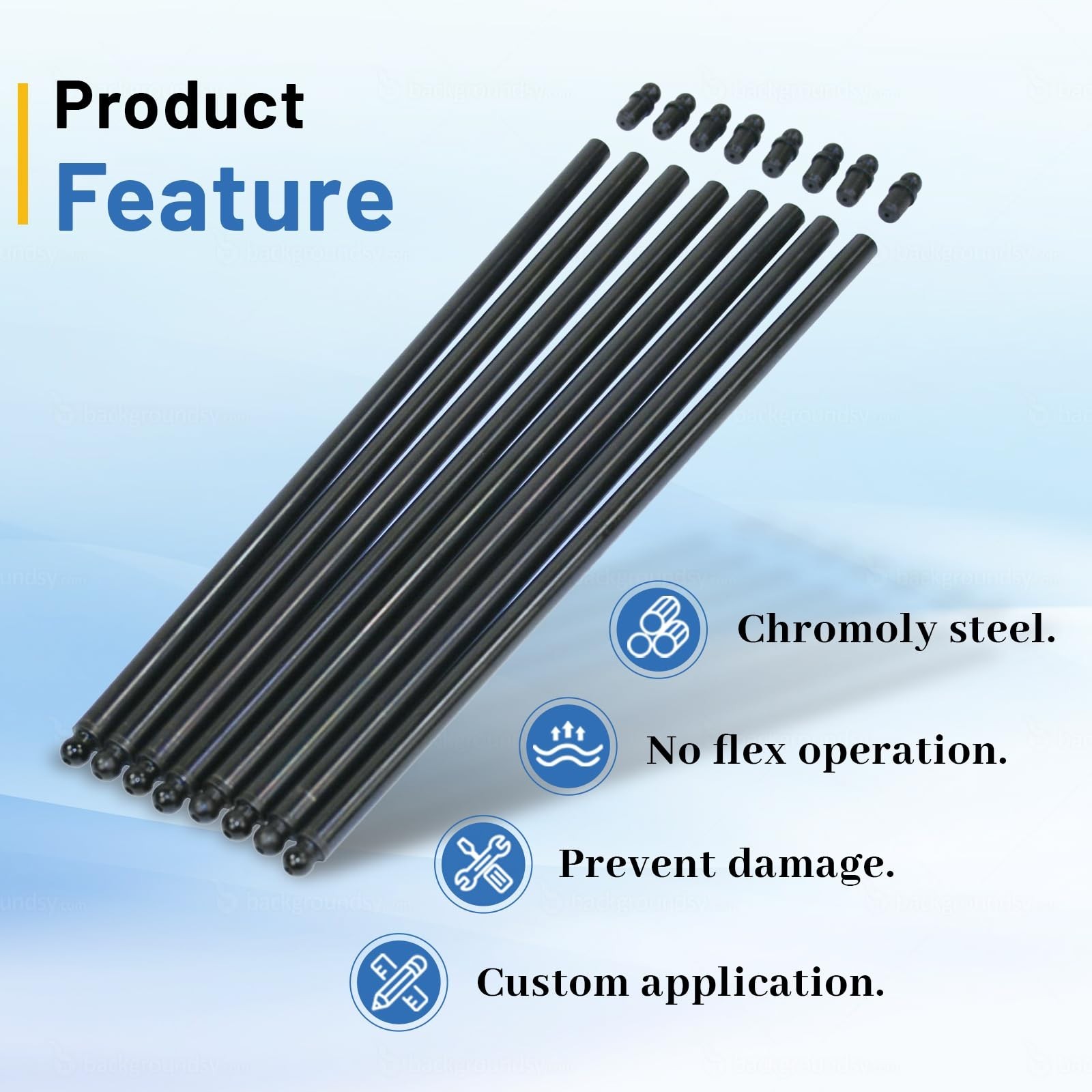 Cut to Length Chromoly Push Rod for Honda GX200 Predator 212cc Mini Bike Go-Kart
