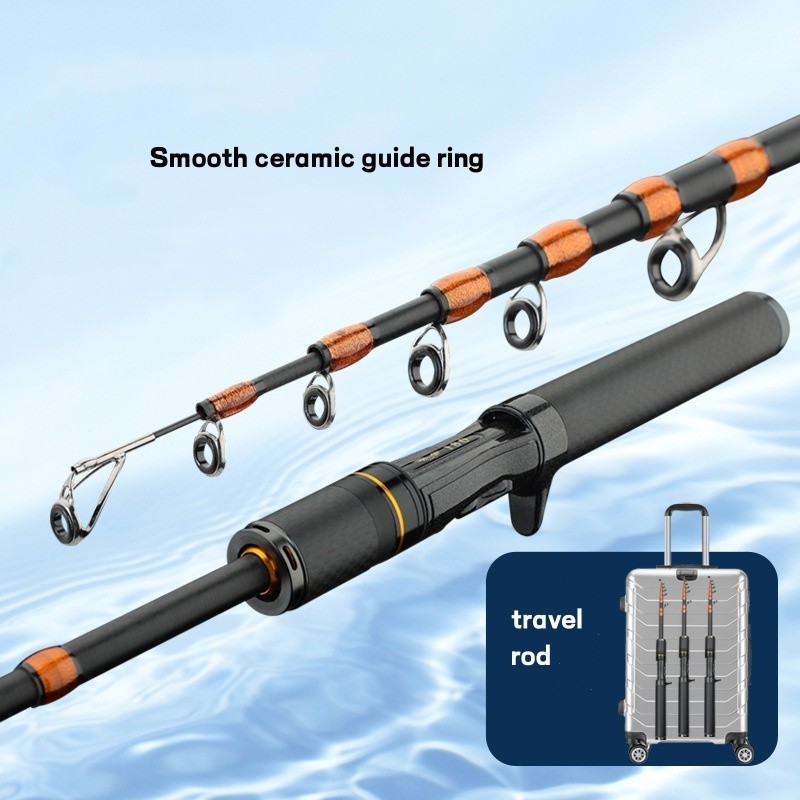 Telescopic Fishing Rods Spinning Casting Rod Carbon Fiber Rod Bass Ultra Light