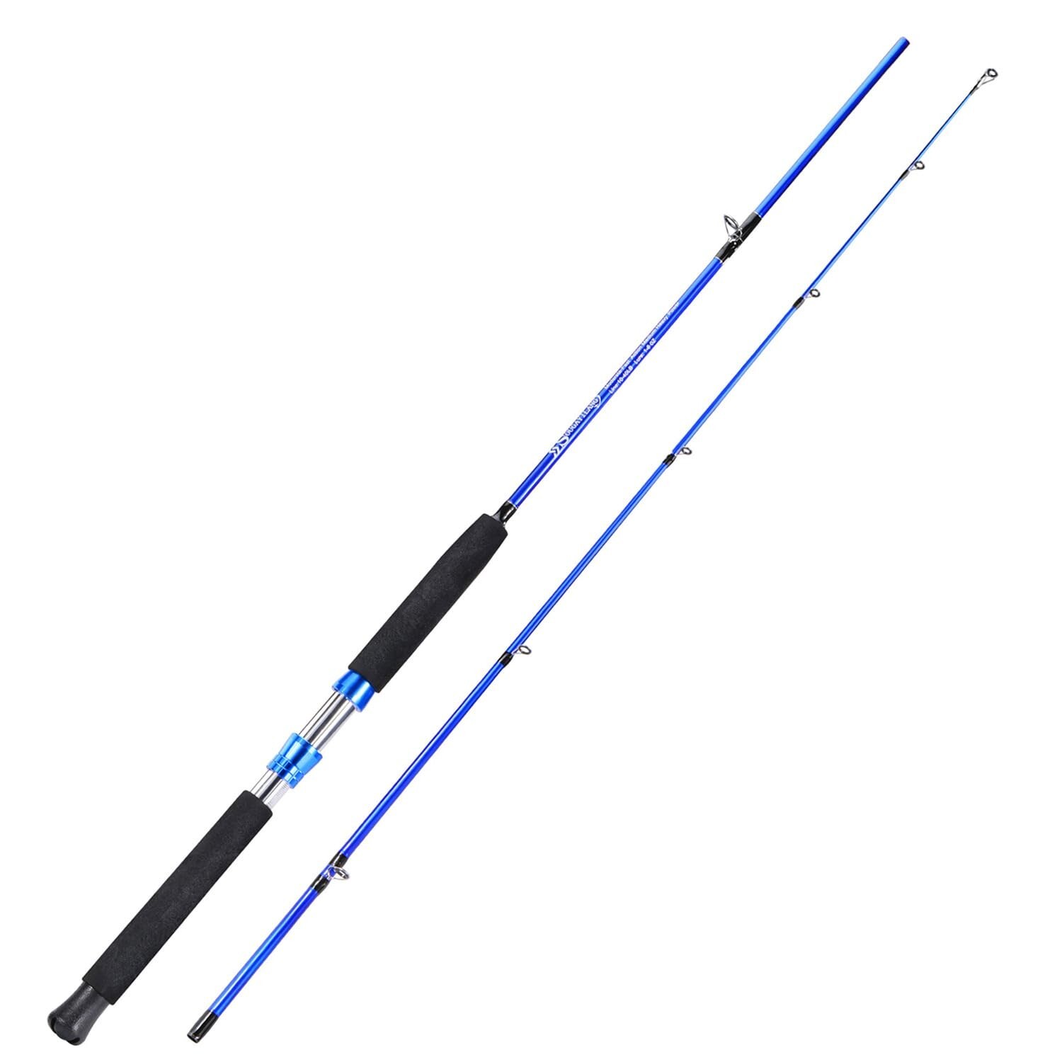 Sougayilang Catfish Fishing Rod, 2 Piece Catfishing Fishing Pole Portable Tra…