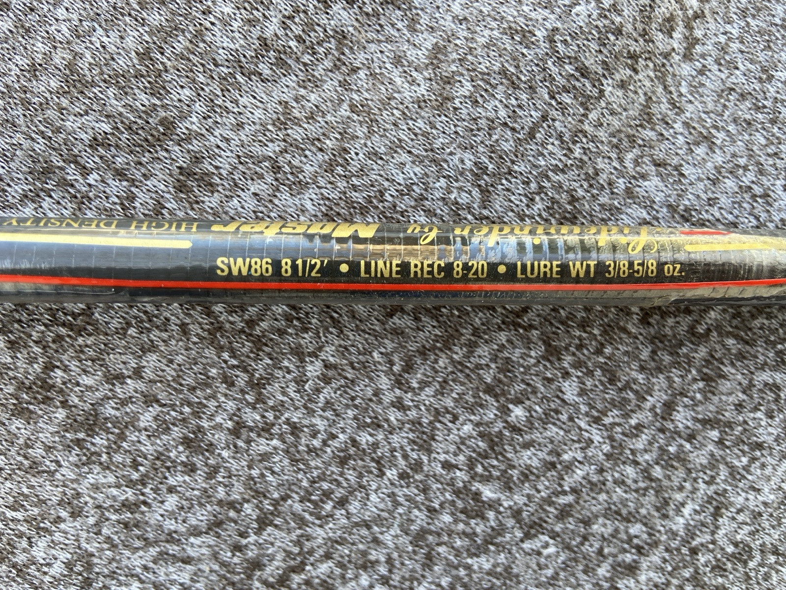VINTAGE MASTER SIDEWINDER 8 1/2′ GRAPHITE SW86 CASTING TROLLING ROD EXCELLENT