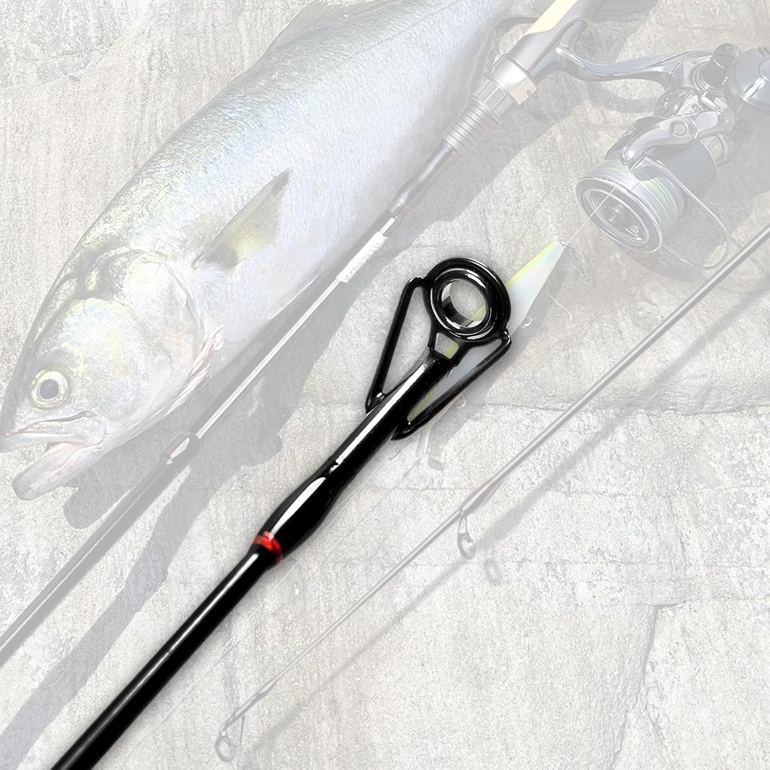 4 Pieces Travel Spinning Rod Medium Carbon Spinning Fishing Rod Portable Fishing