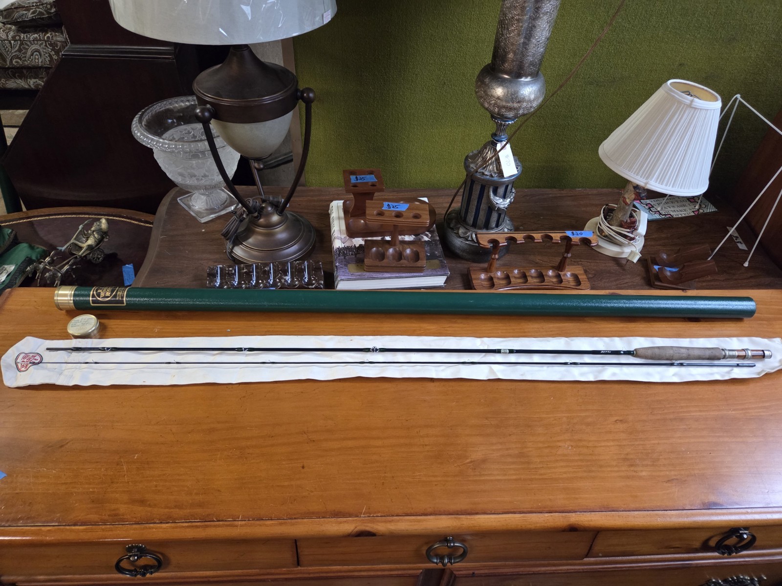 Vintage R.L.Winston IM6 8′ 4″ 2pc Fly Rod #30771 Zebra Cigar