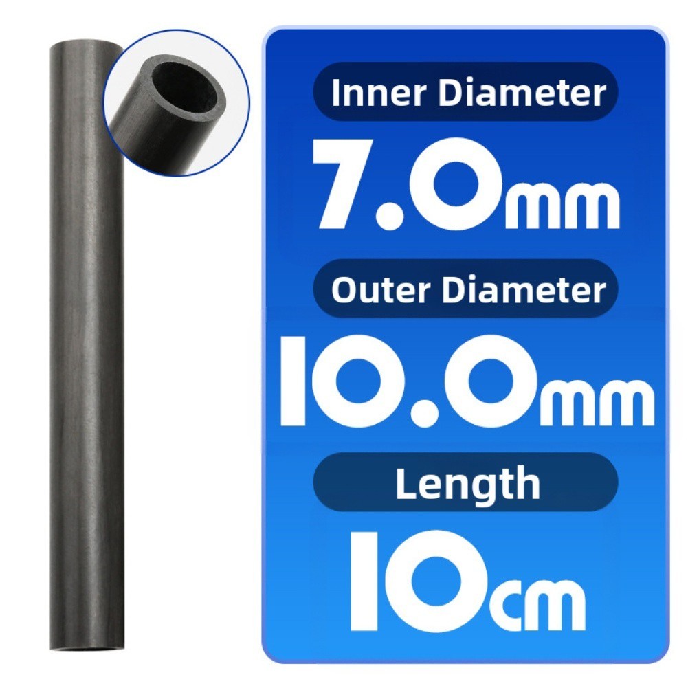 Carbon Fiber Repair Tube 10cm for Fishing Rod Joint For DIY Strengthening
