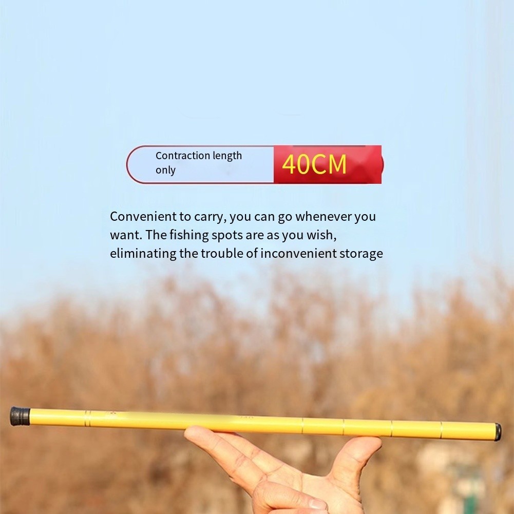40cm Telescopic Fishing Rod Set for Easy Travel and Fishing Adventures