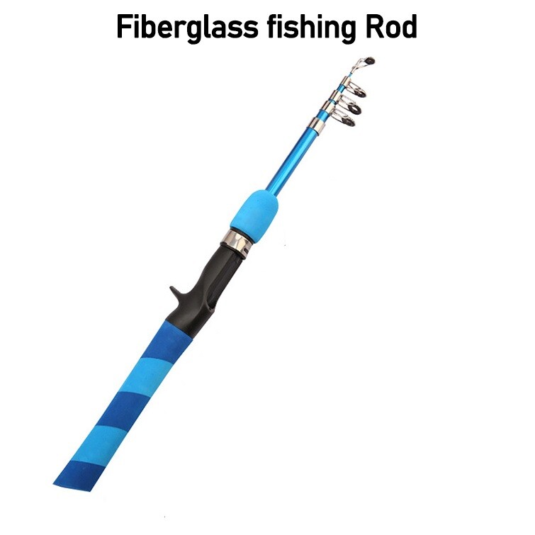 Telescopic Fishing Casting Rod Pole 1.3m 1.5m 1.8m EVA Handle Fresh Saltwater