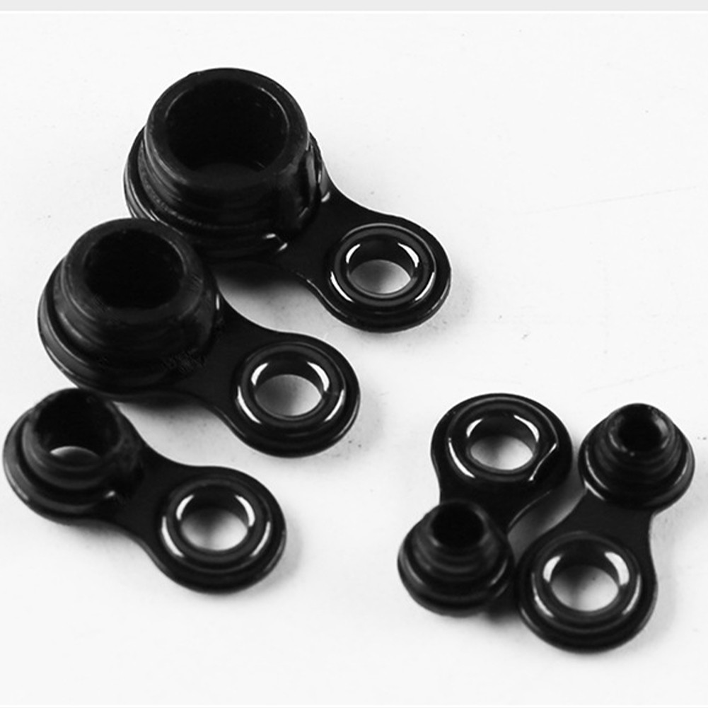 3pcs Fishing Rod Tip Guide Set Black Compatible with 2/2.5/3mm Rod Ends