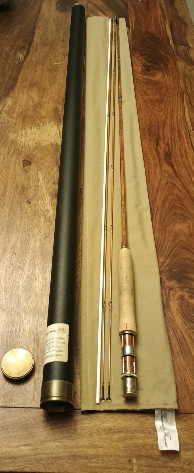 VINTAGE THOMAS & THOMAS BEAVERKILL BAMBOO FLY ROD 8’0” #5 SERIAL #5184 2/2