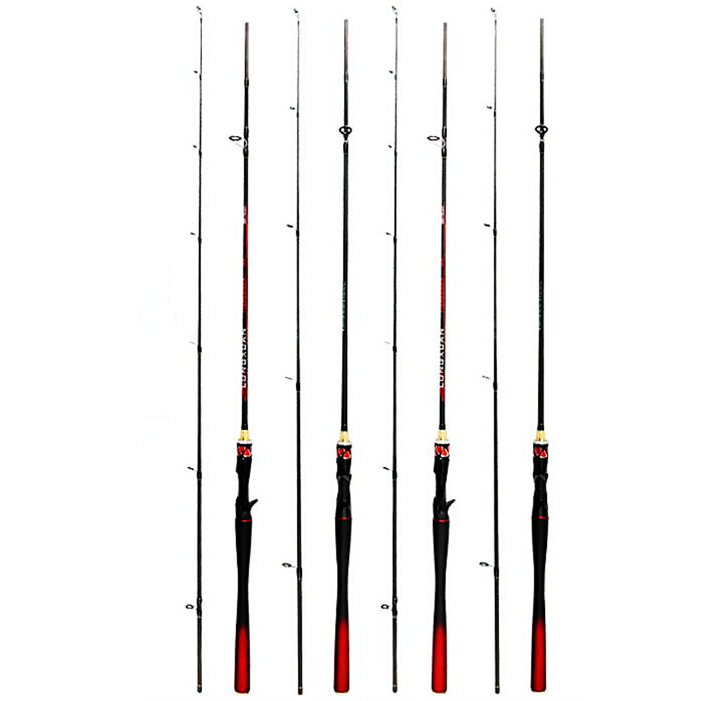 Carbon Fiber Fishing Rod Spinning Casting Fishing Rods 1.65m 1.8m Poles Fast Rod