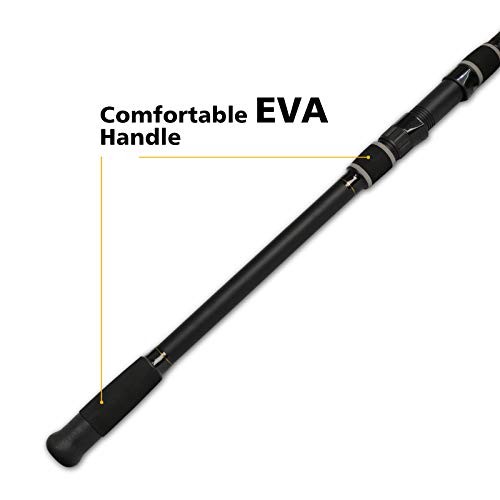 Surf Fishing Rod 2 Piece/3 Piece Portable Travel Spinning Rod 3-piece 12′