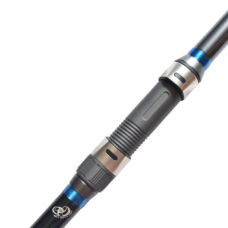 Surf Casting Fishing Rod 3-Piece Carbon Fiber Travel Rod Portable~15 ft